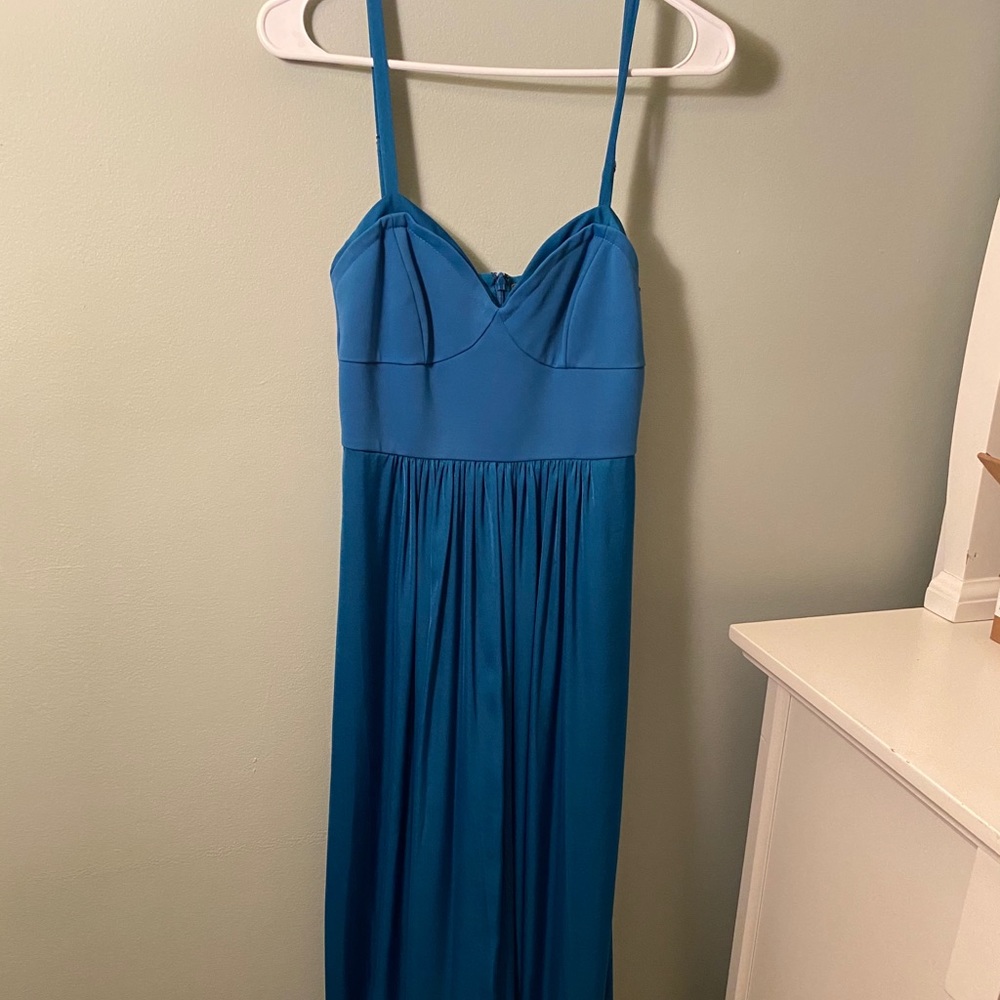BCBGMAXAZRIA blue maxi dress